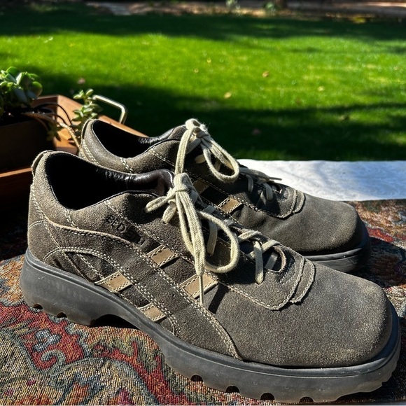 Men's BED | STU Suede Square Toe Lace Up Oxfords Shoes - NWOB | Size 44 - Picture 2 of 7